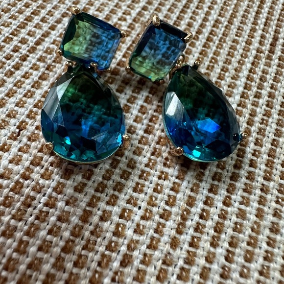 Luxury Trendy Water Drop Earrings For Women Girls Zirconia Crystal - Picture 3 of 5